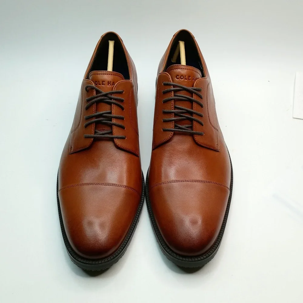 Cole Haan ME Cap Oxford Men Size 12 British Tan Leather C34138